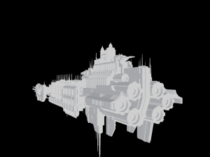 Warhammer 40000 Battlebarge 3D Модель
