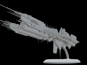 Warhammer 40000 Battlebarge 3D Модель