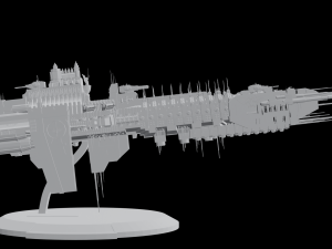 Warhammer 40000 Battlebarge 3D Модель