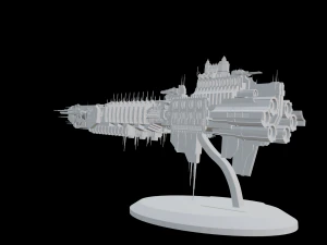 Warhammer 40000 Battlebarge 3D Model