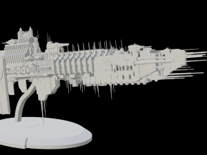 Warhammer 40000 Battlebarge 3D Модель