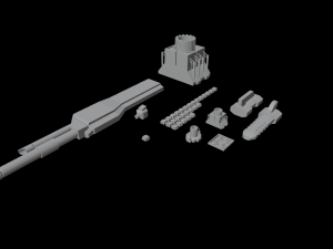 Warhammer 40000 Battlebarge 3D Модель