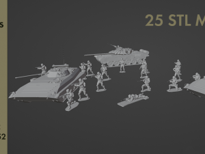 Set of Armies of the CIS countries Forces 25 STL models Modelo 3D