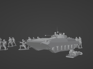 Set of Armies of the CIS countries Forces 25 STL models 3D 模型
