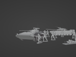 Set of Armies of the CIS countries Forces 25 STL models 3D 模型
