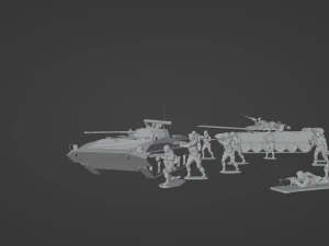 Set of Armies of the CIS countries Forces 25 STL models 3D Model