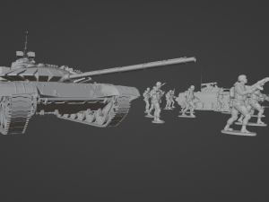 Set of Armies of the CIS countries Forces 25 STL models 3D 模型
