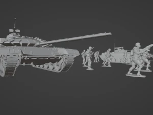 Set of Armies of the CIS countries Forces 25 STL models 3D Model
