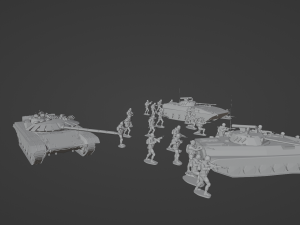 Set of Armies of the CIS countries Forces 25 STL models 3D 模型