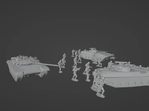 Set of Armies of the CIS countries Forces 25 STL models 3D Model