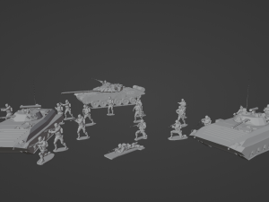 Set of Armies of the CIS countries Forces 25 STL models 3D 模型