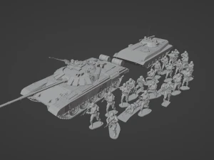Set of Armies of the CIS countries Forces 25 STL models 3D Model