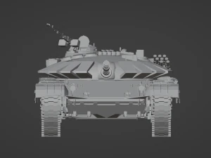 Tank T 72 B3 STL 3D Model