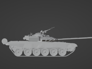 Tank T 72 B3 STL 3D Model