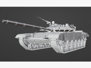 Tank T 72 B3 STL 3D Model
