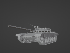 Tank T 72 B3 STL 3D Model