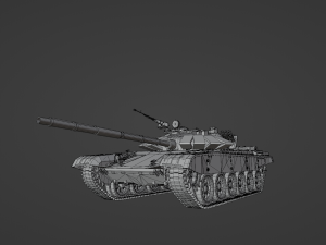 Tank T 72 B3 STL 3D Model