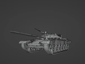 Tank T 72 B3 STL 3D Model