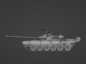 Tank T 72 B3 STL 3D Model