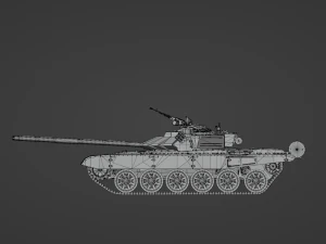 Tank T 72 B3 STL 3D Model