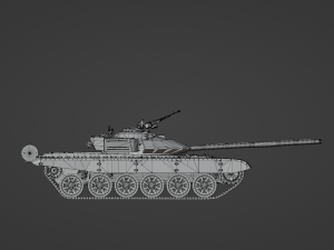 Tank T 72 B3 STL 3D Model