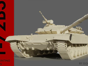 Tank T 72 B3 STL 3D Model