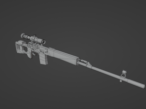 Set of a modern soldier with a pack of weapons RIG Model 3D
