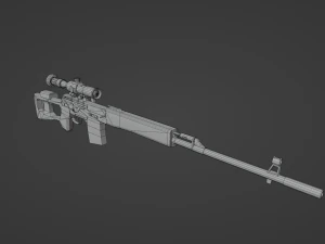 Set of a modern soldier with a pack of weapons RIG 3D Model