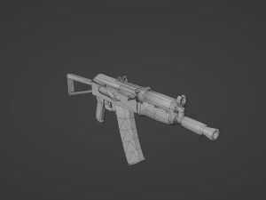 Set of a modern soldier with a pack of weapons RIG 3D Model