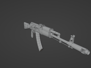 Set of a modern soldier with a pack of weapons RIG Model 3D