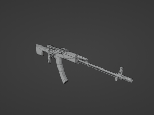 Set of a modern soldier with a pack of weapons RIG Model 3D