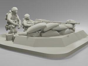 Heavy machinegun KORD STL 3D Модель