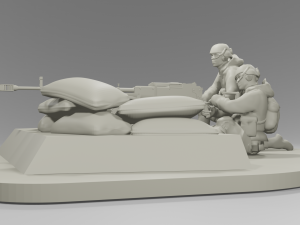 Heavy machinegun KORD STL 3D Модель