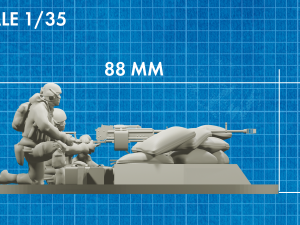 Heavy machinegun KORD STL 3D Модель