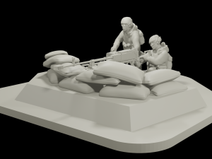 Heavy machinegun KORD STL 3D Модель