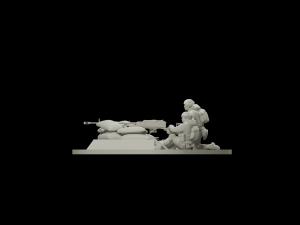 Heavy machinegun KORD STL 3D Модель