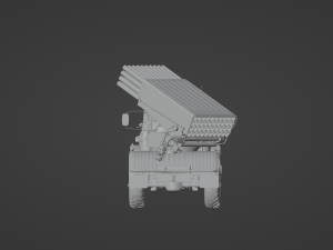 Multiple launch rocket system Grad STL Modelo 3D