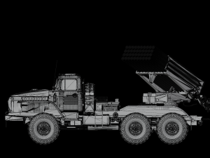 Multiple launch rocket system Grad STL Modelo 3D