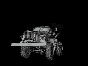 Multiple launch rocket system Grad STL Modelo 3D