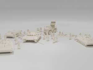 MEGA Pack of Armies of the CIS countries Forces 3D 모델