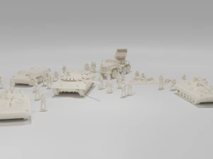 MEGA Pack of Armies of the CIS countries Forces 3D Model