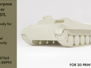 다목적 컨베이어 MT-LB STL 3D 모델