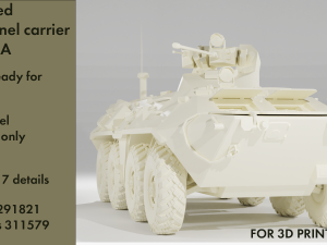 Armored personnel carrier BTR-82A 3D Model