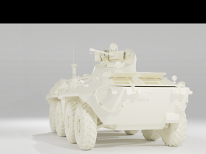 Armored personnel carrier BTR-82A 3D 모델