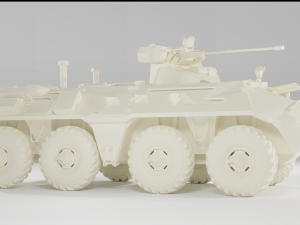 Armored personnel carrier BTR-82A 3D 모델