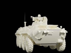 Armored personnel carrier BTR-82A 3D 모델