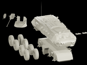Armored personnel carrier BTR-82A 3D 모델