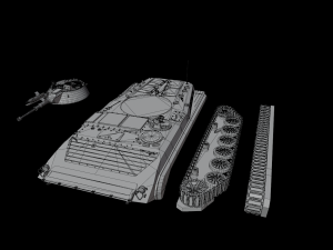 Infantry fighting vehicle BMP-1 3D 모델