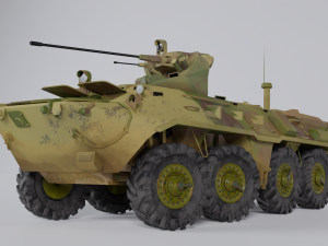 Armored personnel carrier BTR-82A 3D 모델