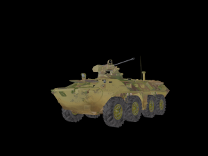 Armored personnel carrier BTR-82A 3D 모델
